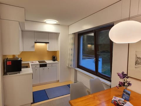 Property, Furniture, Table, Cabinetry, Houseplant, Building, Lighting, Flooring, Interior Design, Wood