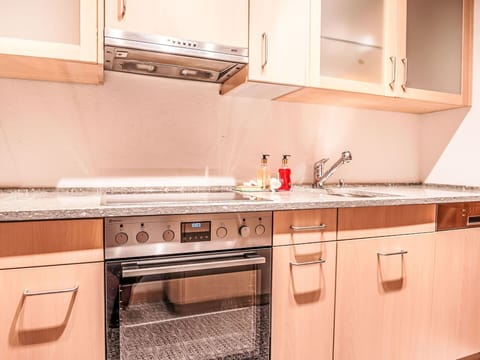 Brown, Cabinetry, Property, Countertop, White, Kitchen Sink, Tap, Kitchen Stove, Wood, Kitchen