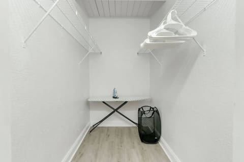 Stay organized with this spacious closet, offering plenty of room for your belongings to keep everything tidy and easily accessible.