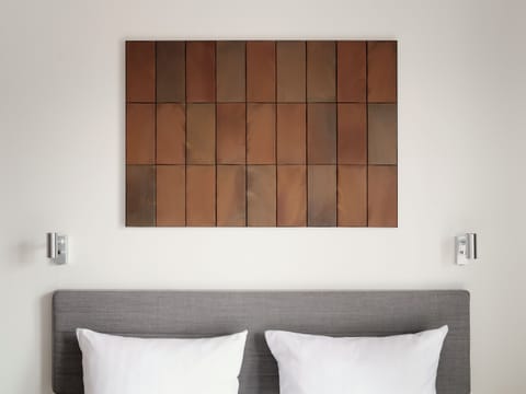 Hypo-allergenic bedding, blackout drapes, soundproofing