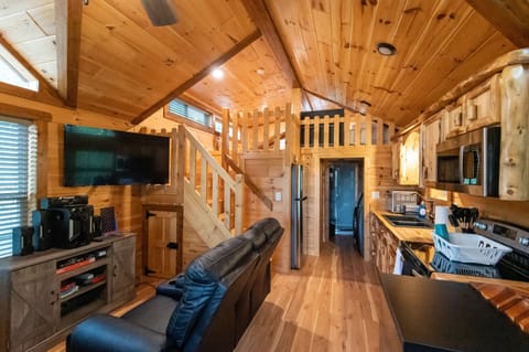 A spacious living area to kick back, relax and watch your favorite shows awaits.