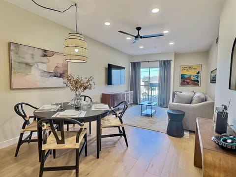 Unit 104 has been stunningly renovated! This 2-bedroom, 2-bathroom condo showcases modern beach decor, creating a relaxing and peaceful coastal vibe.
