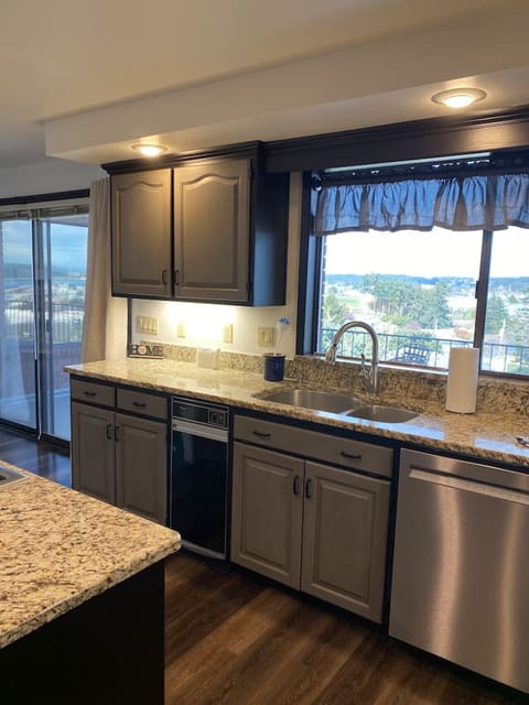 Newly remodeled kitchen with a fabulous view!