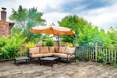 Outside spacious deck