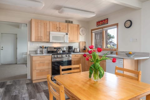 Dining area and kitchen