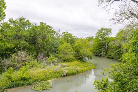Cliffside perch above the San Marcos—relax and take in the river views