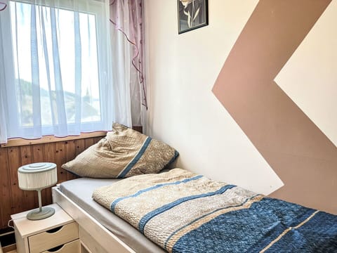 Wall, Interior Design, Bedroom, Furniture, Wood, Floor, Flooring, Bed, Room, Bed Sheet