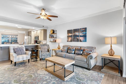 Settle into the spacious living room and cozy up for a movie night at home