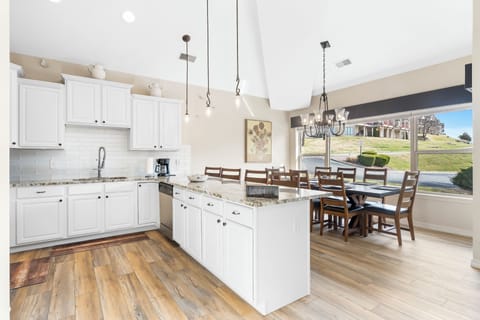 Dining and kitchen area