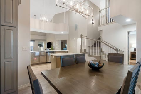 Dining and kitchen area