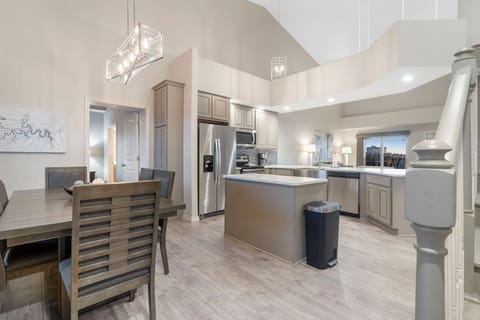 Dining and kitchen area