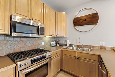 Gas Stove and double sinks