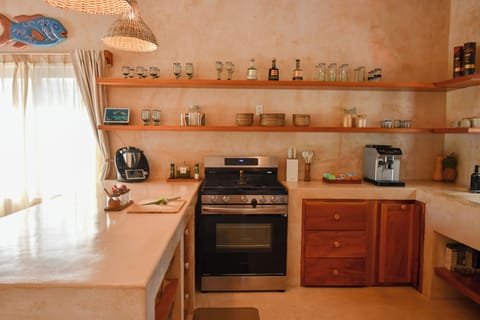 Family Apartment, Sea View | Private kitchen | Highchair