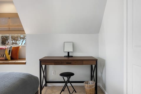 Desk/vanity space in Bedroom 2.