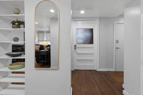 There is another hallway outside the living/dining area.