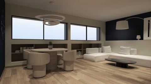 Penthouse, City View | Living room