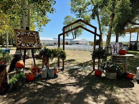View of the outdoor space for events. This space is located east of the house.
