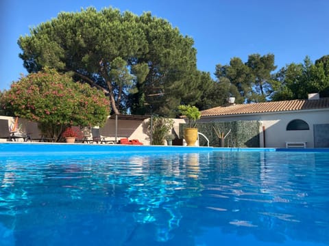 Outdoor pool, open 9:00 AM to 7:30 PM, sun loungers