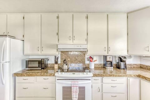 Whip up delicious meals in our well-equipped kitchen! Everything you need for easy cooking. 