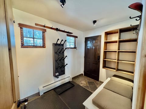 Ski room with boot dryer/heater