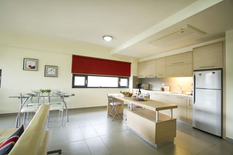 Apartment, 1 Bedroom (Bellarea Bella Vista) | Private kitchen | Fridge, microwave, stovetop, dishwasher