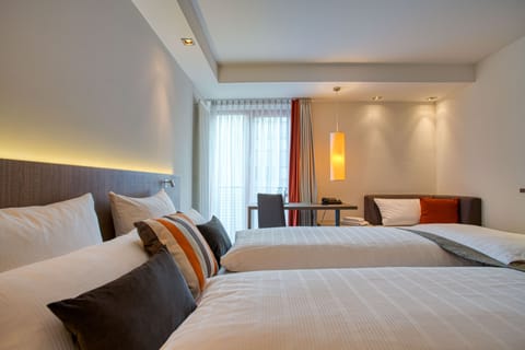 Comfort Double Room (Plus) | Premium bedding, in-room safe, desk, laptop workspace