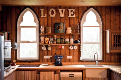 The Tabernacle is full of beautiful design and historical features. handcrafted in the 1840's and then again in the 21st century by master wood workers. The kitchen was made using the original  pews. 