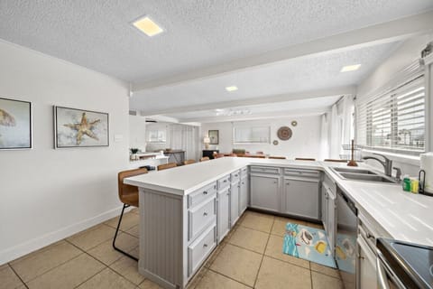 Contemporary design meets culinary convenience in this kitchen