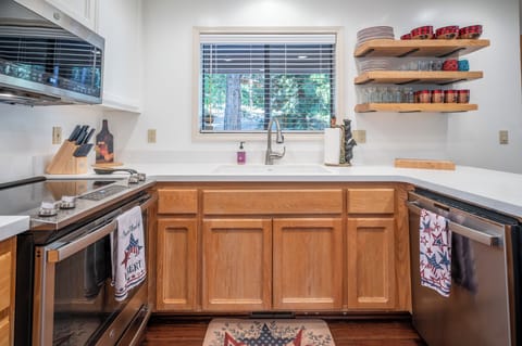 Large well stocked kitchen