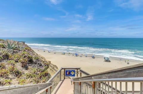 Stairway to the beach. Access from the path in front of home.