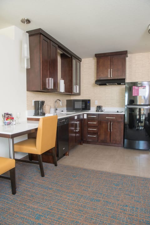 Studio, 1 King Bed with Sofa bed | Private kitchen | Full-size fridge, microwave, stovetop, dishwasher