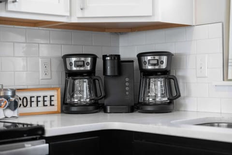 We have a Keurig as well as a regular coffee pot for all those coffee lovers!