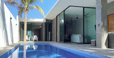 A pool that extends right to your living room
