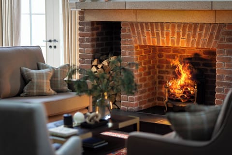 55-inch flat-screen TV with satellite channels