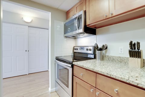 Apartment, City View | Private kitchen | Coffee/tea maker, toaster, blender, paper towels