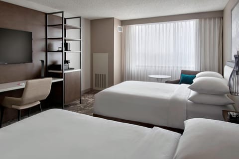 Room, 2 Queen Beds, Non Smoking | In-room safe, desk, laptop workspace, blackout drapes