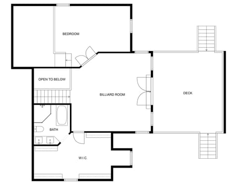 Upstairs layout