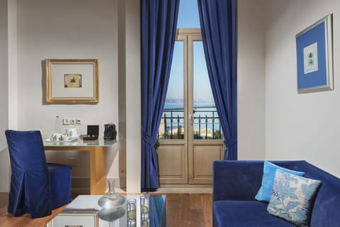 Junior Suite, Sea View (Double) | 1 bedroom, in-room safe, desk, blackout drapes