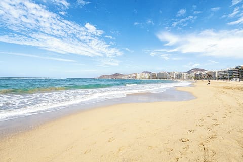 Beach nearby, white sand