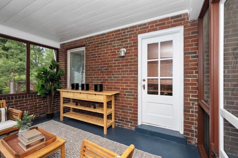Lounge the day away in the fresh air on the enclosed porch