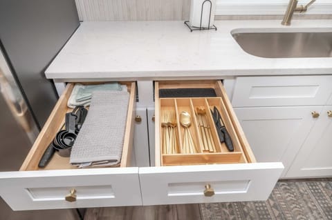 Enjoy all the comforts of home in the fully-equipped kitchen