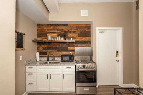 The kitchen is well-equipped for your visit