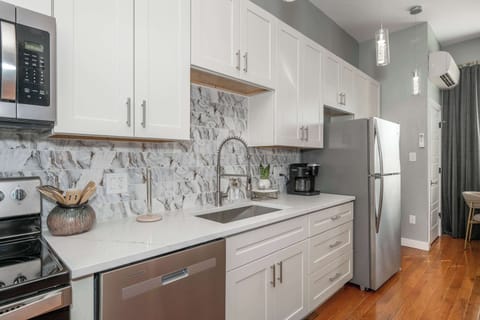 Start your day off with coffee or whip up a meal in the fully equipped kitchen