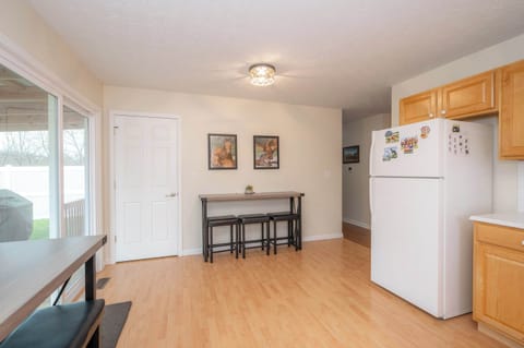 The warm, inviting kitchen offers ample space & all the comforts of home