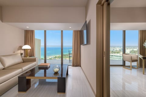 Signature Suite, Sea View | Memory foam beds, minibar, in-room safe, blackout drapes