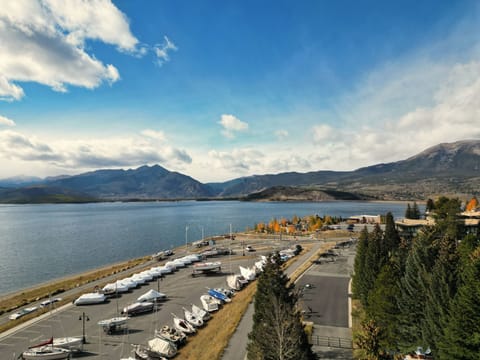Beautiful aerial views. Sail lofts has great proximity to Lake Dillon.