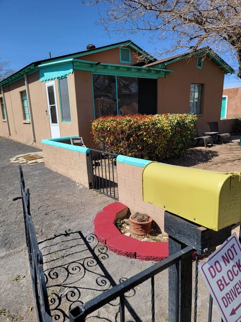 Turn in at the yellow mailbox