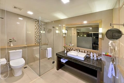 Executive Room (Suite) | Bathroom | Free toiletries, hair dryer, slippers, towels