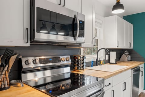 Luxury kitchen with high-end appliances