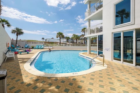 Outdoor section of pool